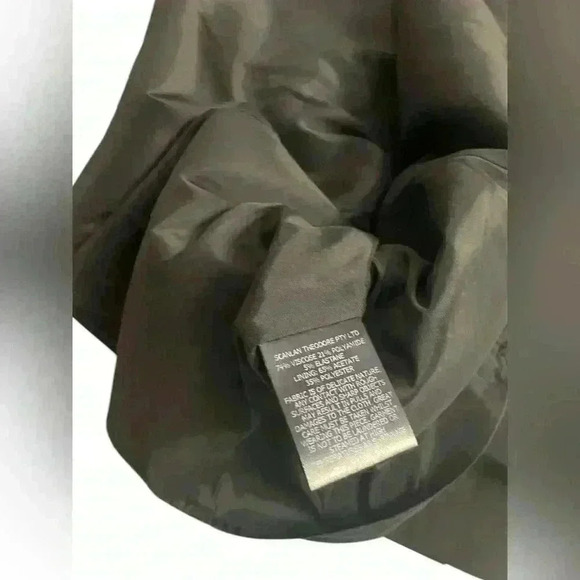 Scanlan Theodore Italian Milano Short Sleeve Black Mini Dress 12AU / US 8 NWT - Picture 6 of 8